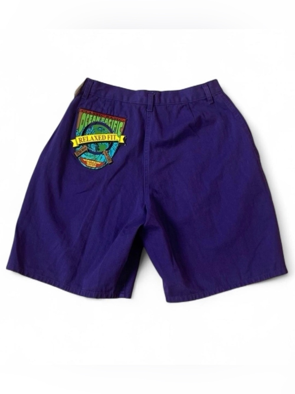 NWT Ocean Pacific Deadstock Pleated Purple Shorts Men's 28" 100% Cotton